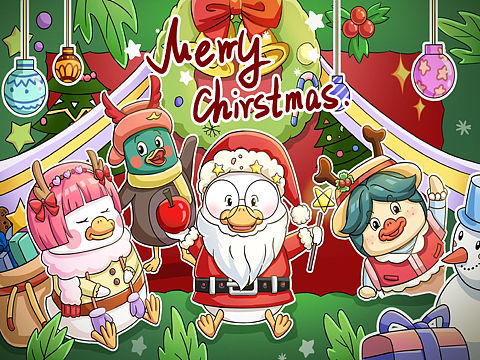 和喜鸭鸭一起过圣诞🎄
