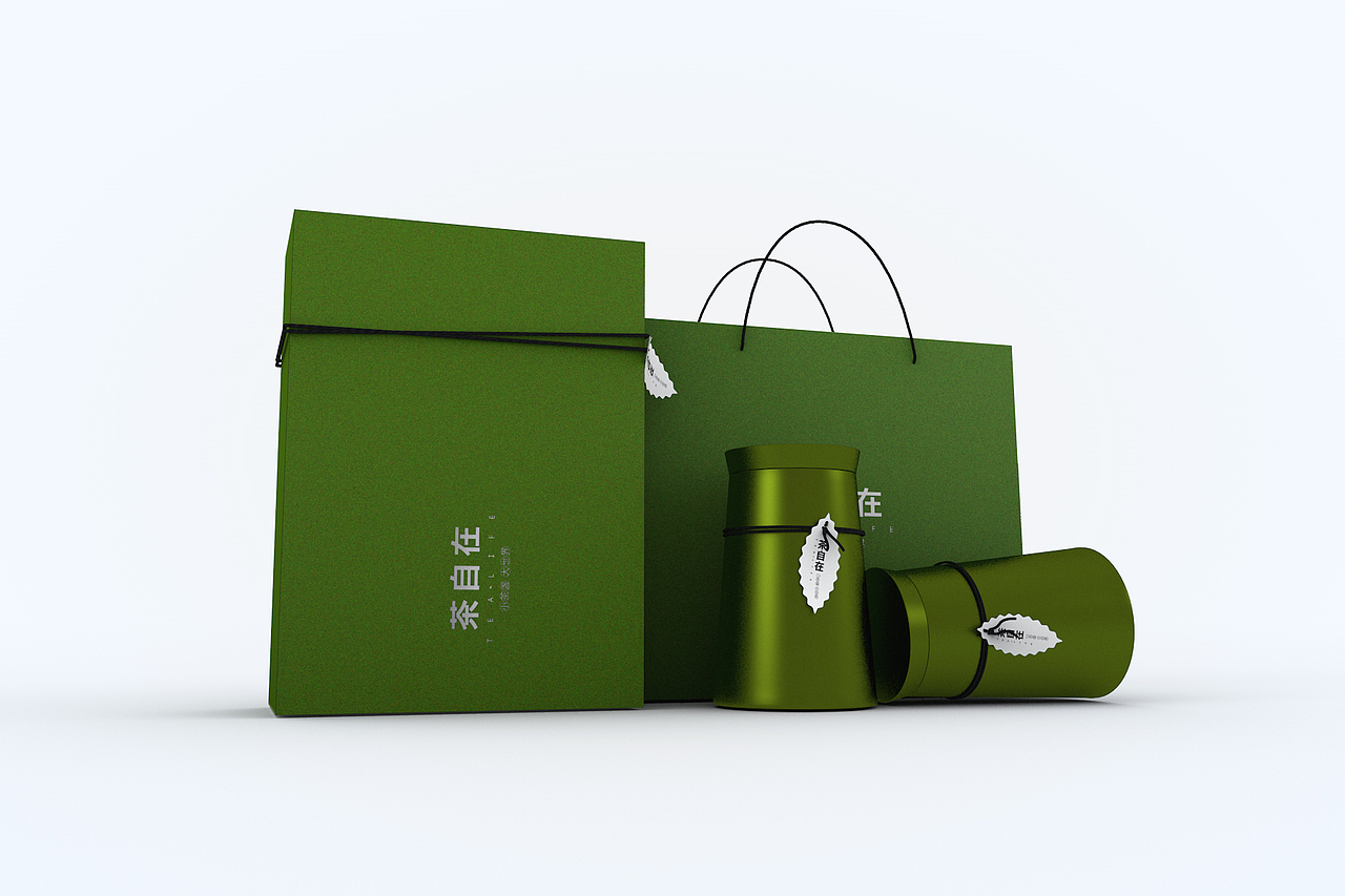 绿茶 白茶 通用包装礼盒设计