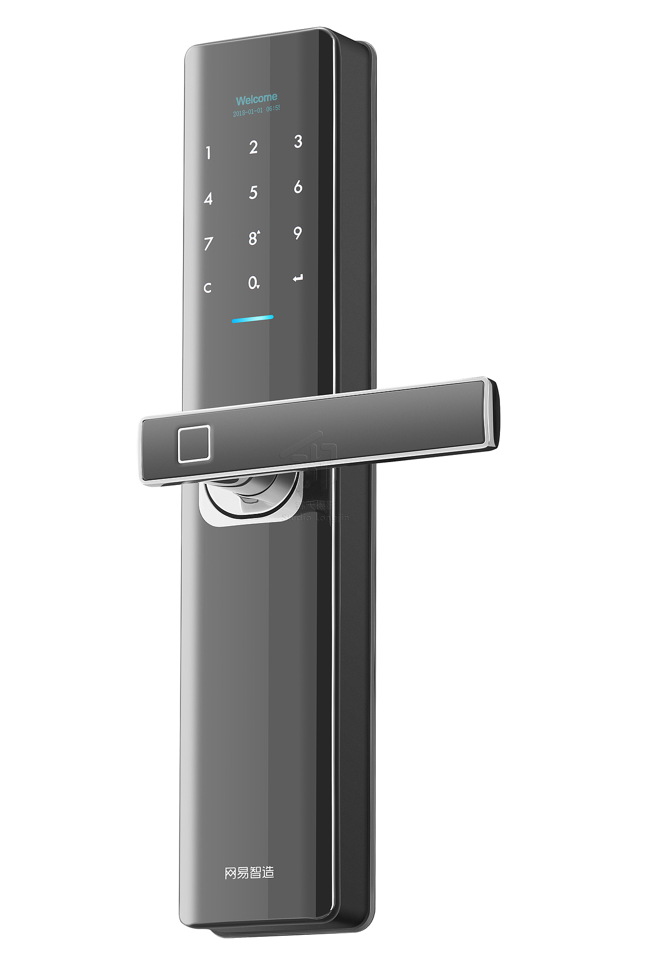 網(wǎng)易智造 智能門鎖（圖ZMjYzMjExNzM2） - 產(chǎn)品攝影 - 站酷設(shè)計(jì)師杭州舉袖為云原創(chuàng)素材 - 站酷ZCOOL