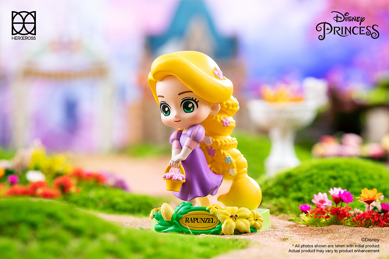 萌奇&迪士尼经典公主花园梦系列盲盒——潮玩手办拍摄