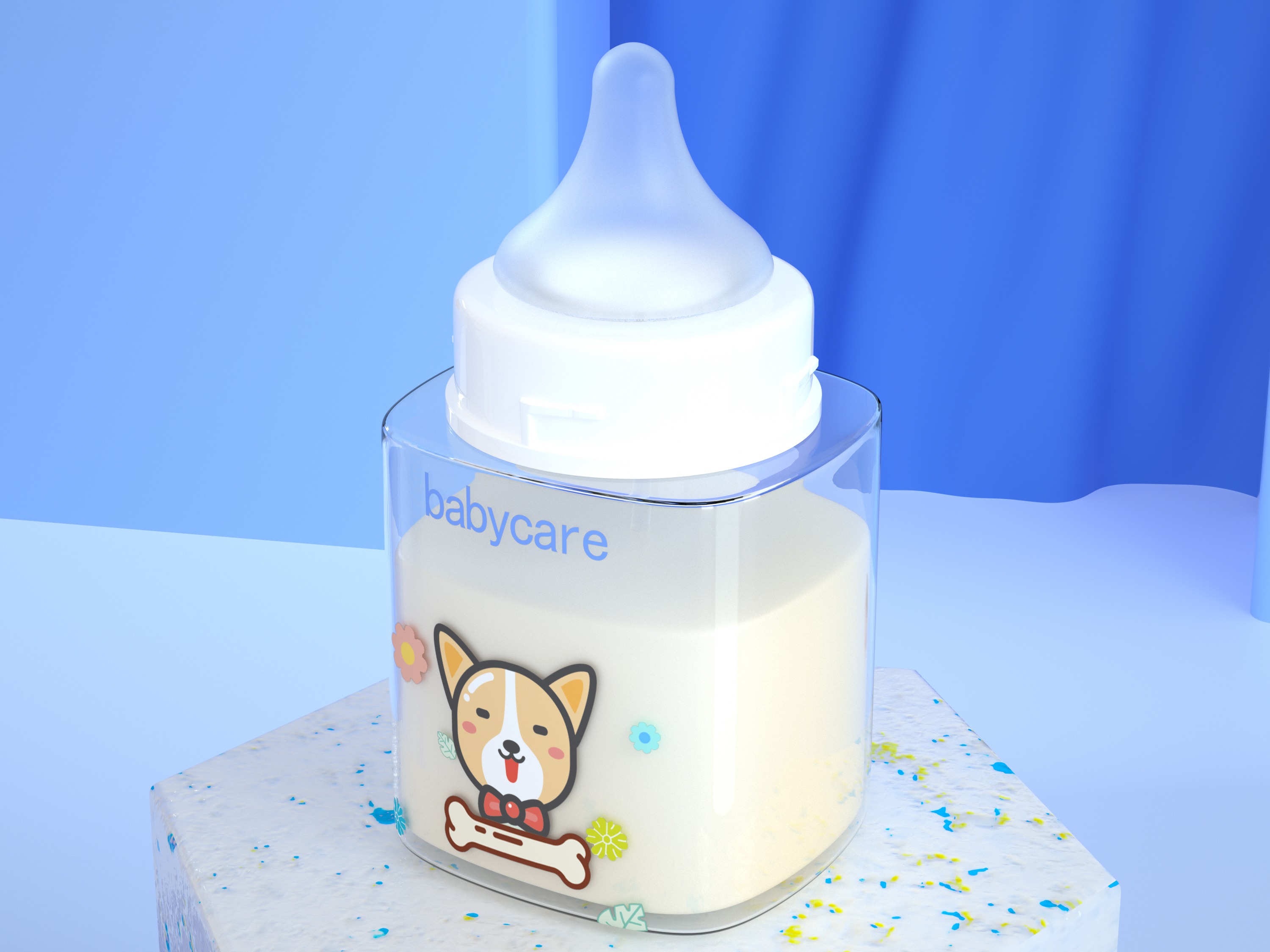 奶瓶制作短视频 牧场妹子自制的木架,一次放多个奶瓶,照顾小羊很方便