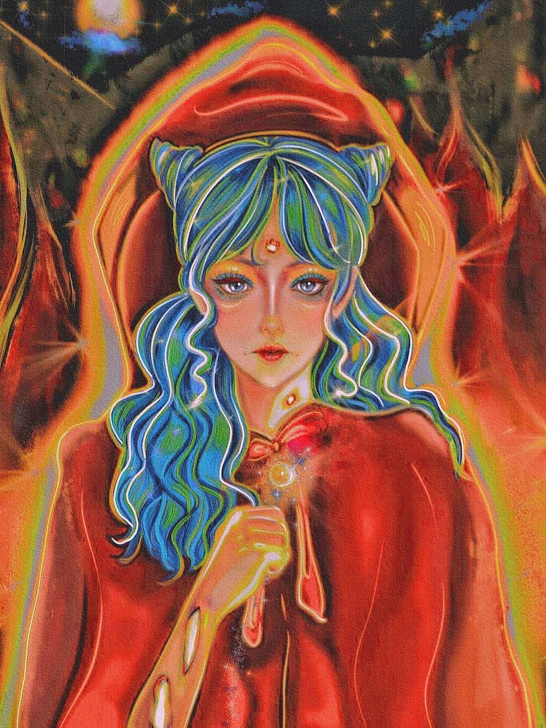 梦。怪力少女插画