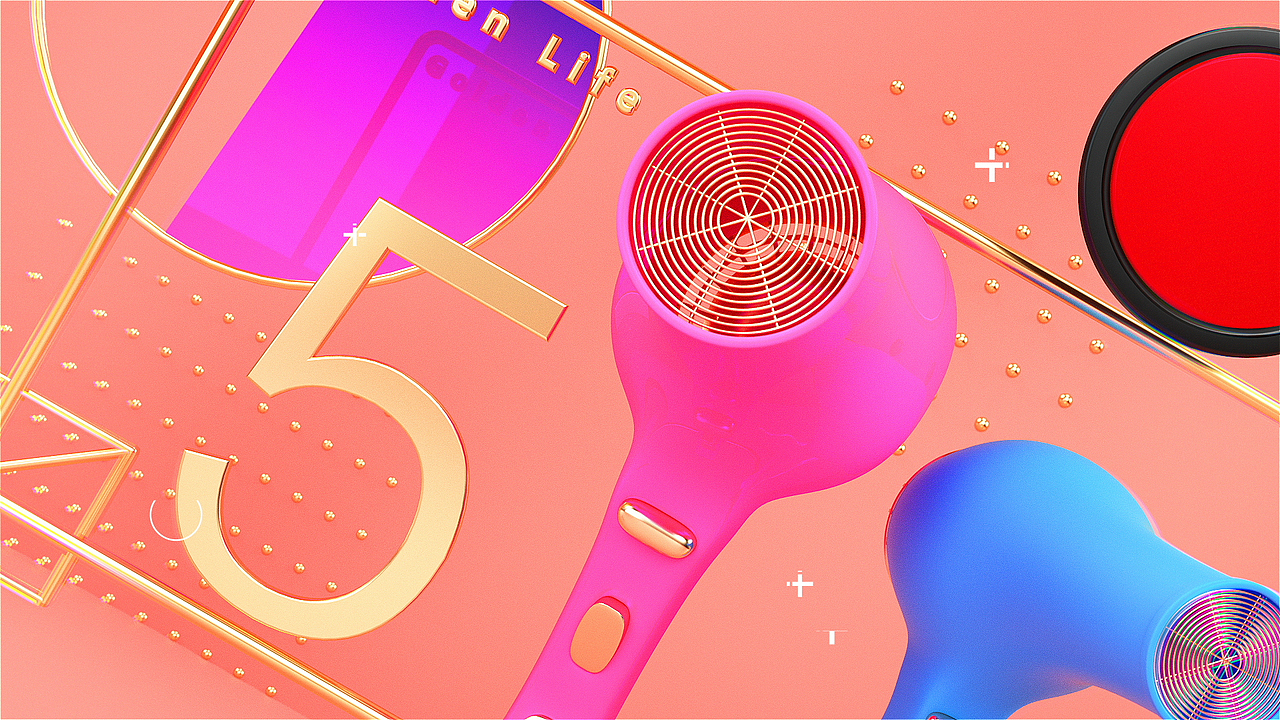 2019天猫金妆奖《金妆直播间》视觉呈现（上）（图ZMTQ5NzQyODI4） - Motion Graphic - 站酷设计师显而艺见原创素材 - 站酷ZCOOL