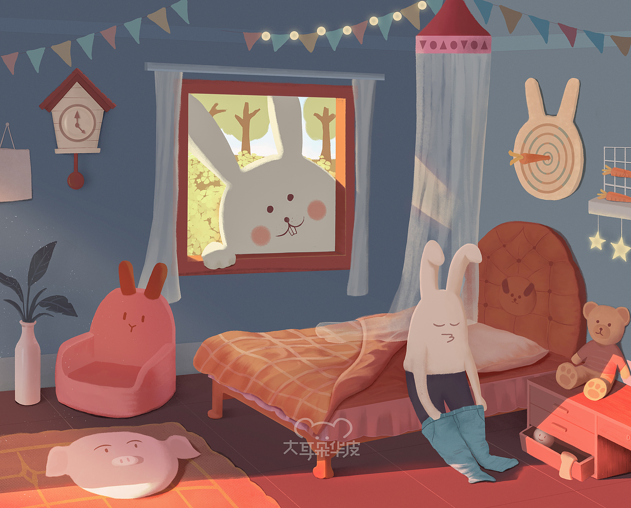 2020插画作品集（图ZMjM4MjgwMzg0） - 创作习作 - 站酷设计师大耳朵华皮原创素材 - 站酷ZCOOL