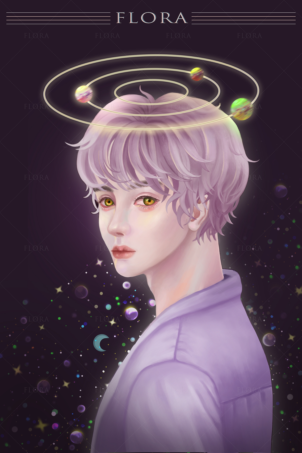 星球坠落-系列人物插画