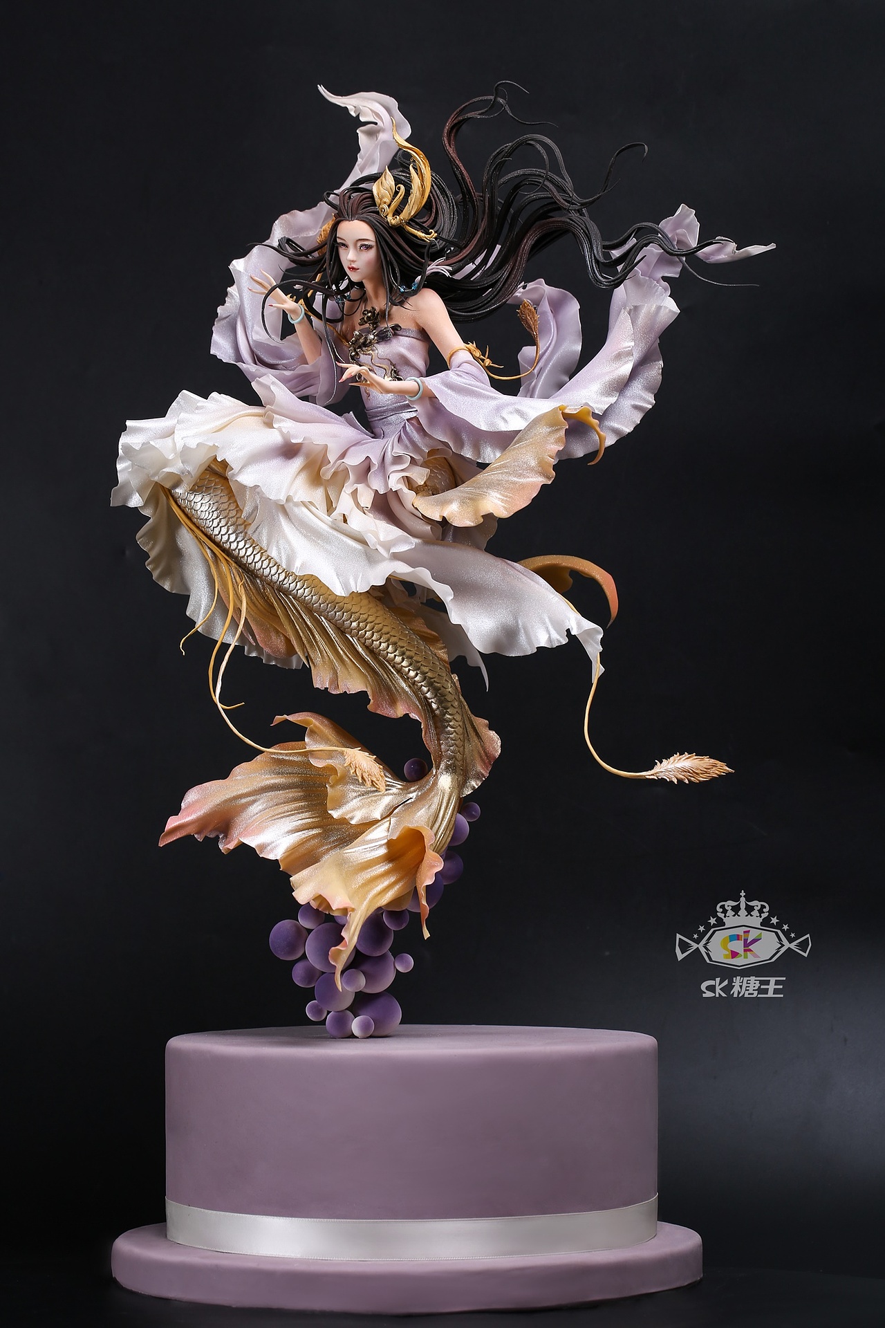 sk糖王翻糖人偶作品《龙女》