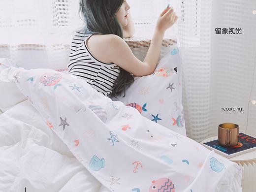 南通商业摄影 模特拍摄 留象视觉 家纺摄影 睡袋