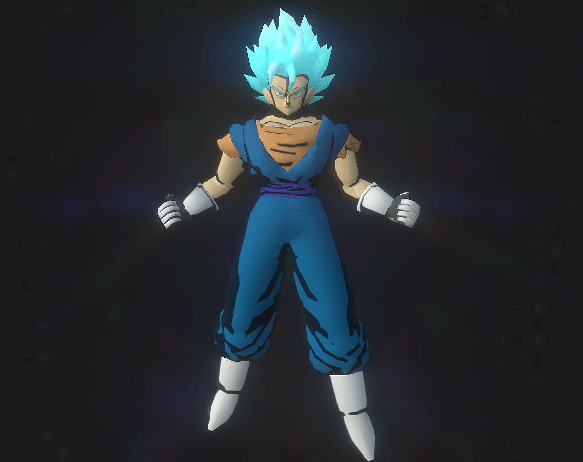 3D手绘模型(超级赛亚人-贝吉特)