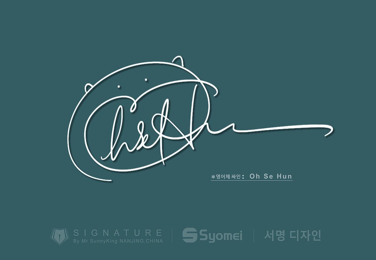 韩国签名丨signature丨korea signature丨南京孙老师