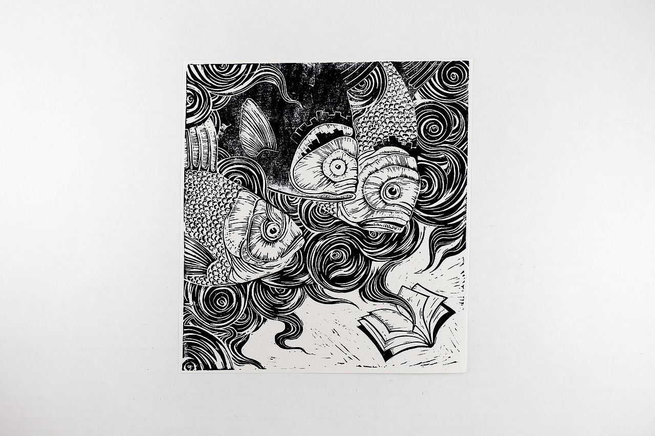 Sweet Sadness版画附过程~以及之前做的部分版画合集