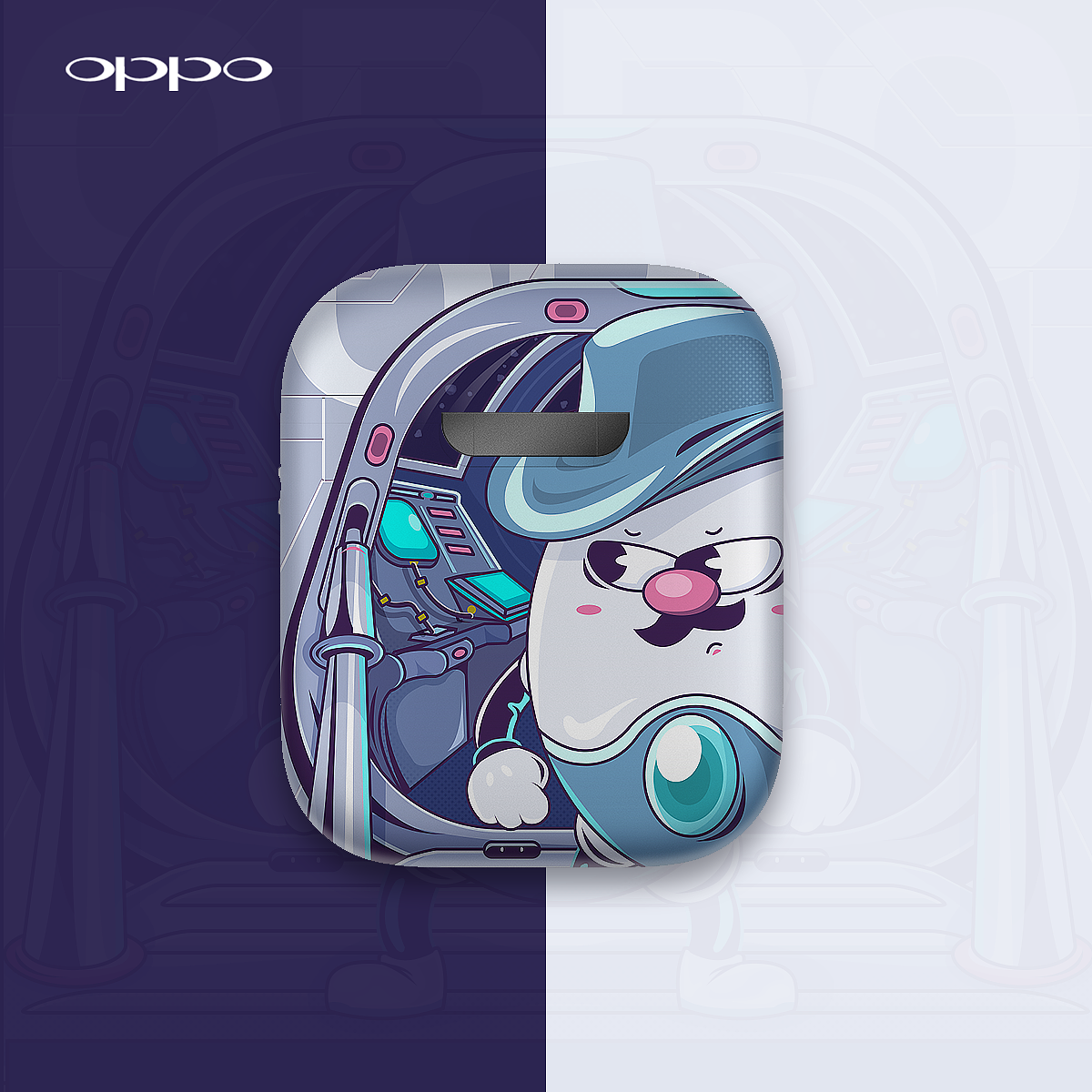 OPPO Enco free 耳机真有一套《小欧之宇宙赏金猎人》（图ZMTkxMjk5OTg0） - 图案 - 站酷设计师空中见原创素材 - 站酷ZCOOL