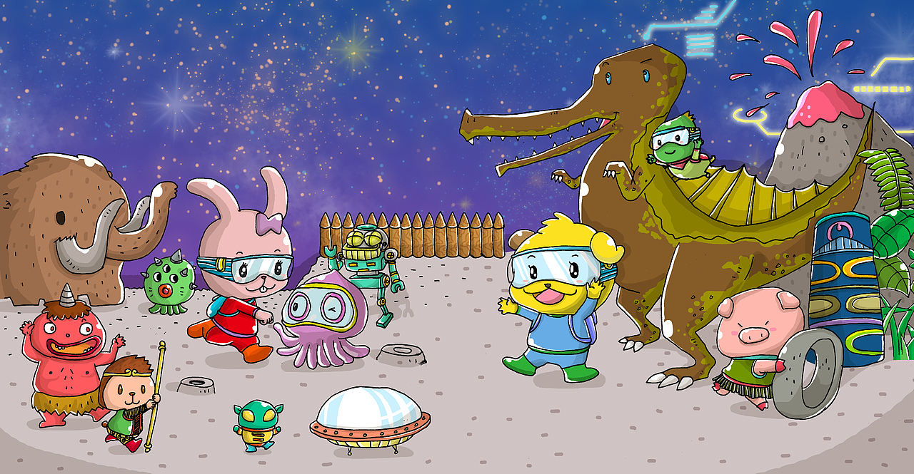 [儿童插画] Future New Life 未来新生活（图ZNDY5MDM5MDQ=） - 儿童插画 - 站酷设计师dizzi原创素材 - 站酷ZCOOL