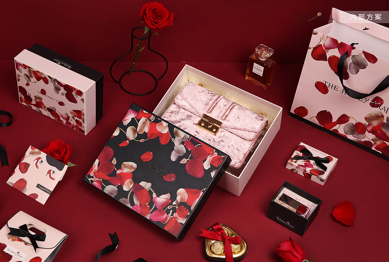 【方森园】玫瑰的浪漫与诱惑——《甜蜜陷阱》包装设计（图ZMTM3NzYxNTU2） - 包装 - 站酷设计师方森园包装原创素材 - 站酷ZCOOL
