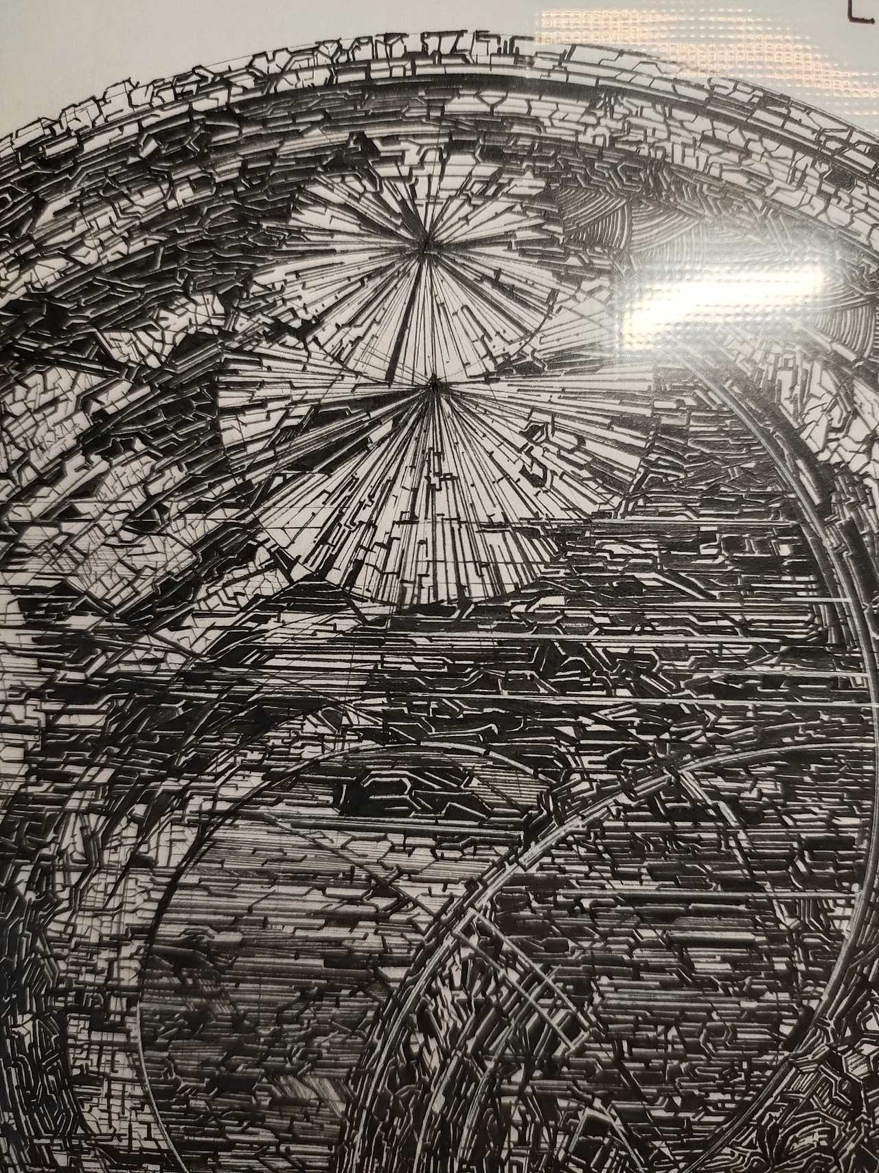 黑白装饰画 查奥斯星球