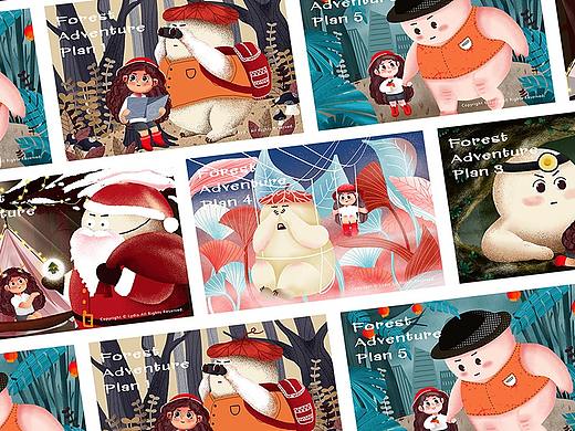 森林小小冒險(xiǎn)（個(gè)人主頁(yè)-ZMzI2MDM4NTY=） - 創(chuàng)作習(xí)作 - 站酷設(shè)計(jì)師蹲在墳頭指揮鬼原創(chuàng)素材 - 站酷ZCOOL