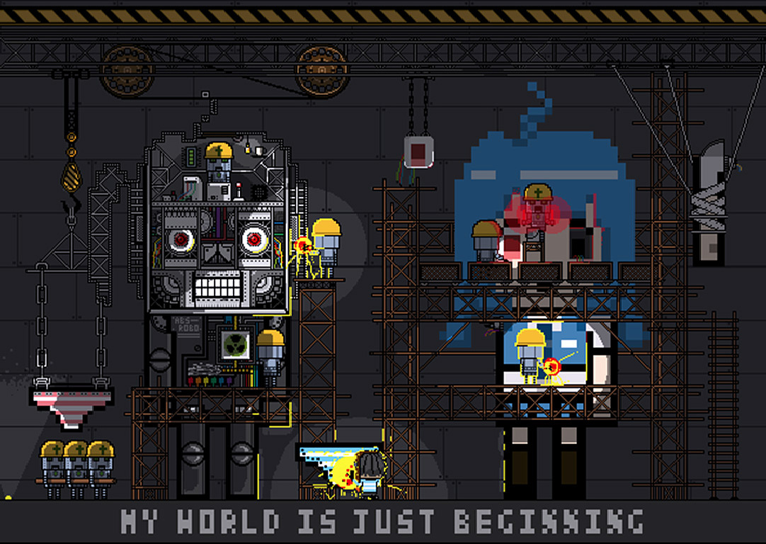 像素一起建造巨大机械少女