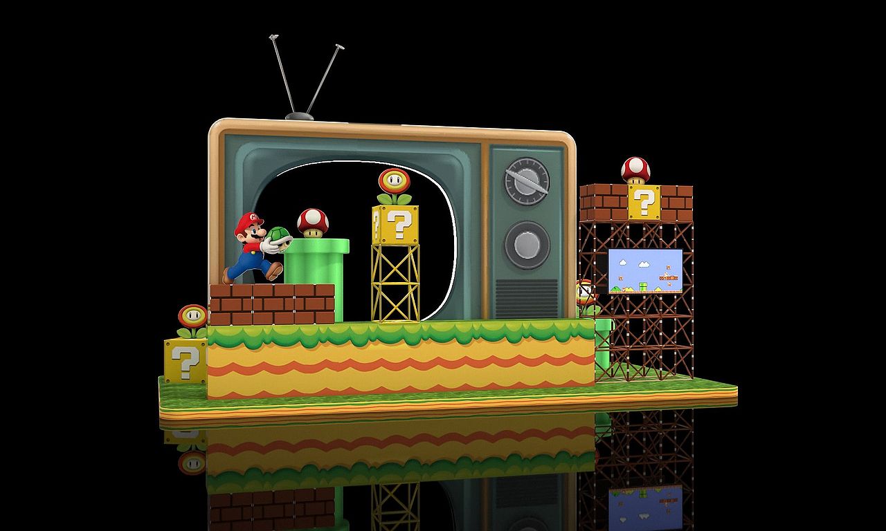 超级马里奥主题美陈