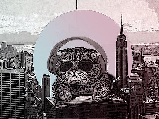 临摹 电音海报练习