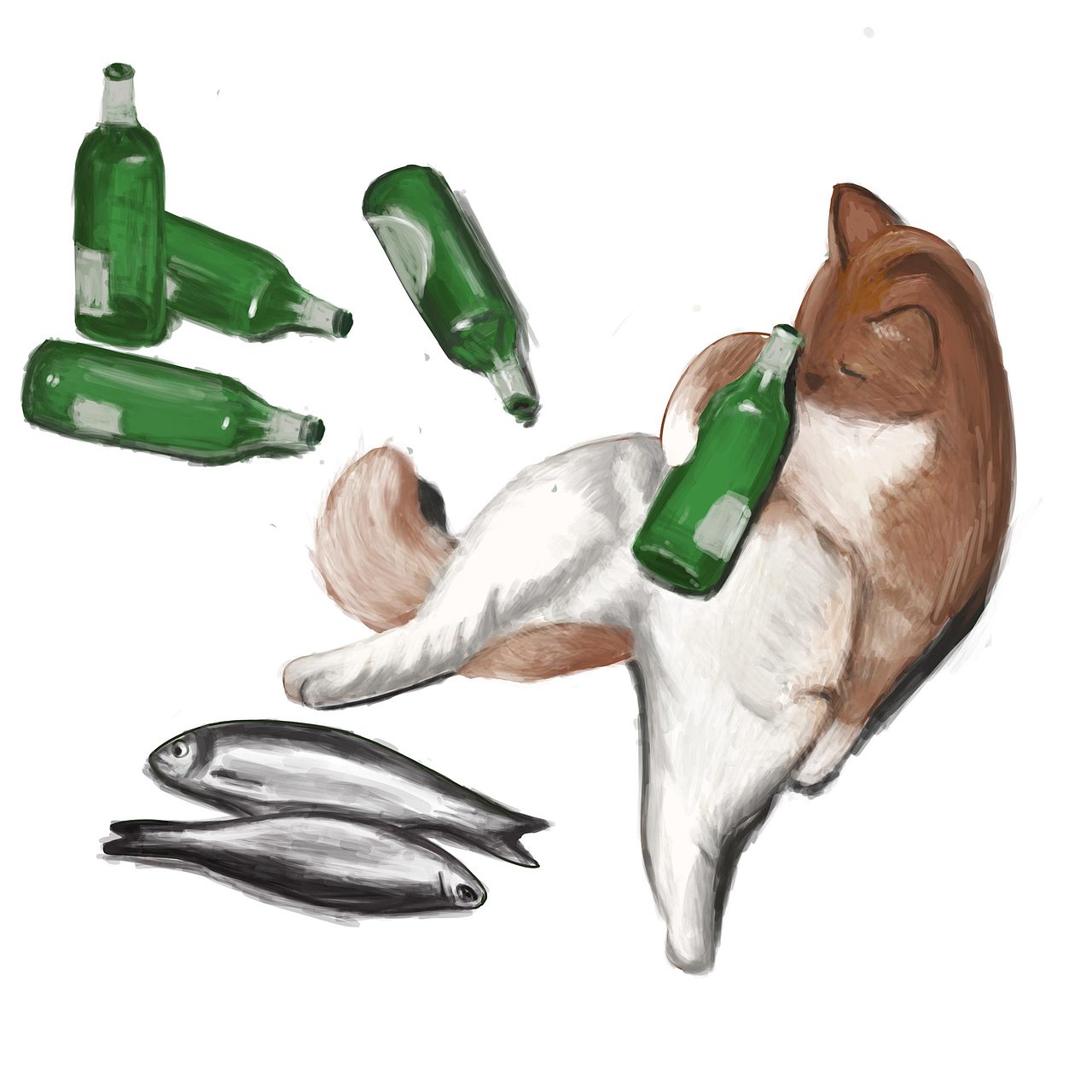 猫（图ZMjI0MzUyNzUy） - 艺术插画 - 站酷设计师时间li原创素材 - 站酷ZCOOL