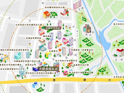 城镇地图
