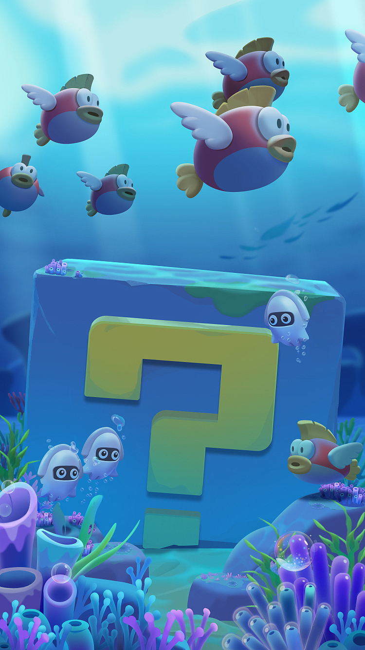 水底方块（图ZMjk5MjYyOTA0） - 游戏原画 - 站酷设计师yusil8原创素材 - 站酷ZCOOL