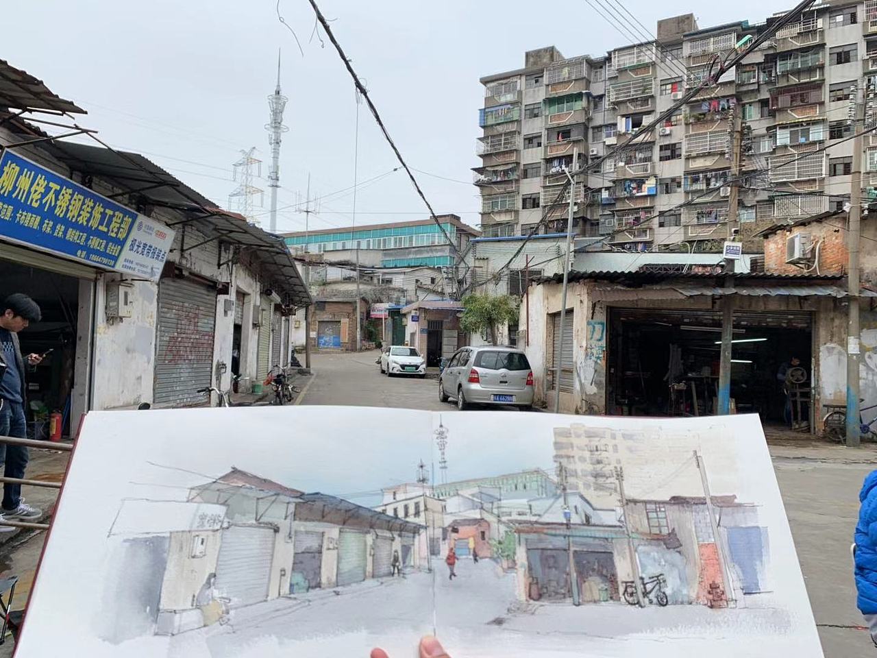 钢笔淡彩写生（图ZMTc3MzMyNDcy） - 绘画 - 站酷设计师喵喵LC原创素材 - 站酷ZCOOL