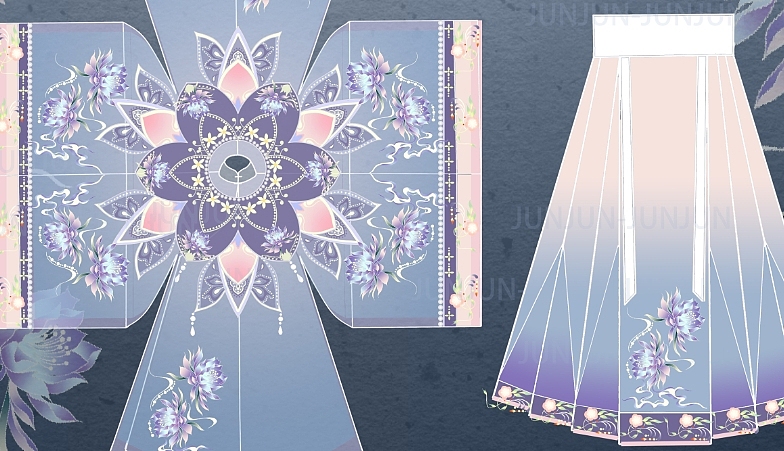 汉服设计（图ZMjc0NTEyMTc2） - 创作习作 - 站酷设计师阿观阿观呀原创素材 - 站酷ZCOOL