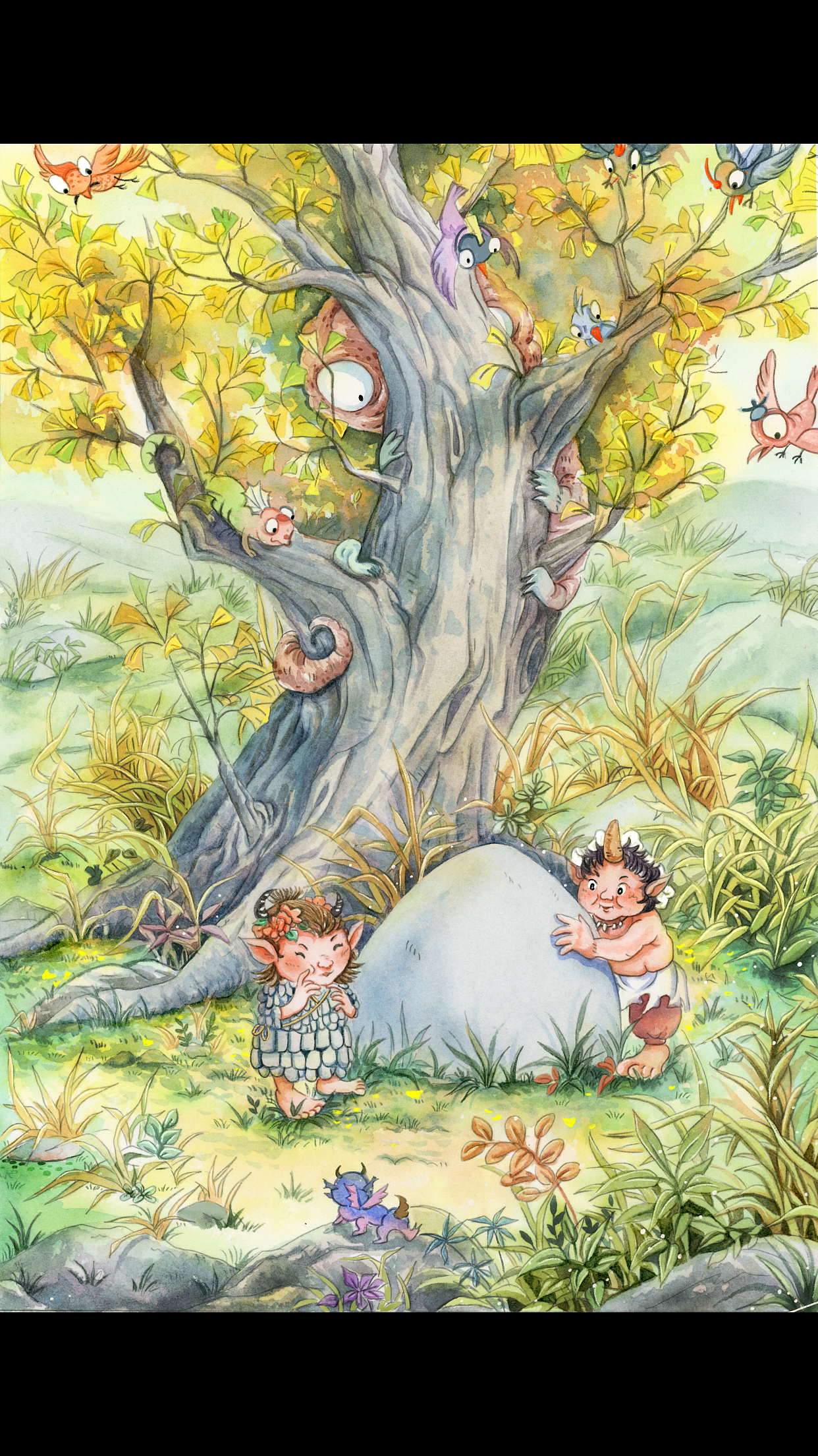 发一张插图绘画过程