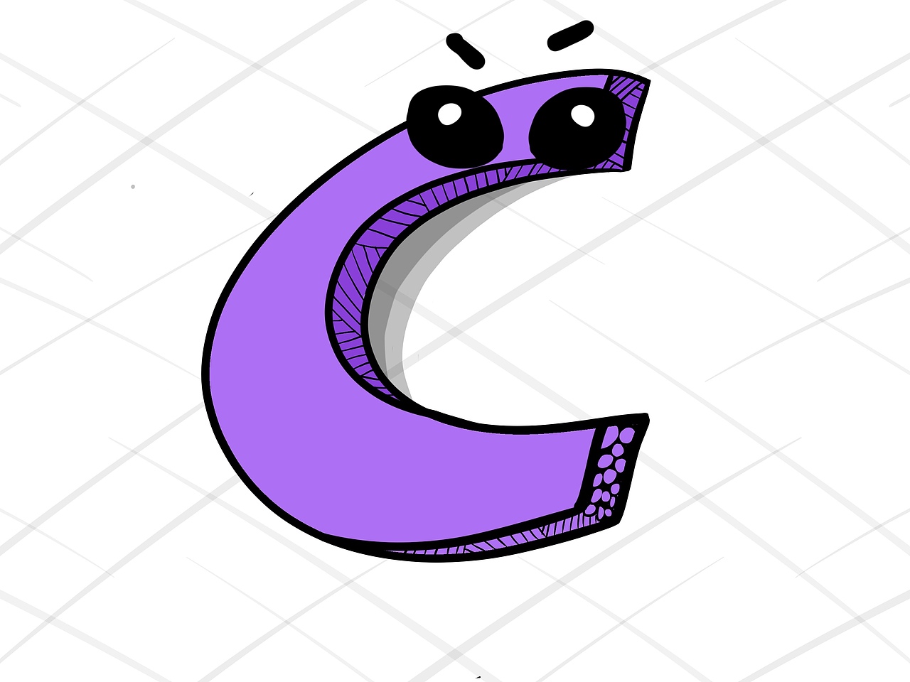 写了九个字母创意涂鸦样式