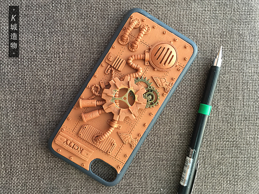 朋克机械齿轮手机壳