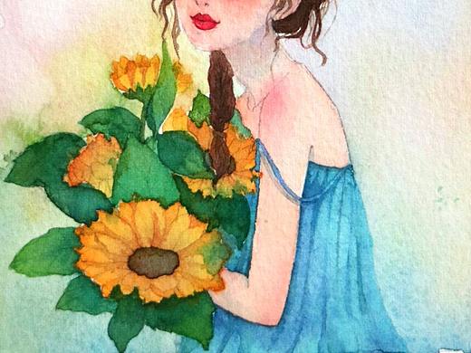 水彩插画