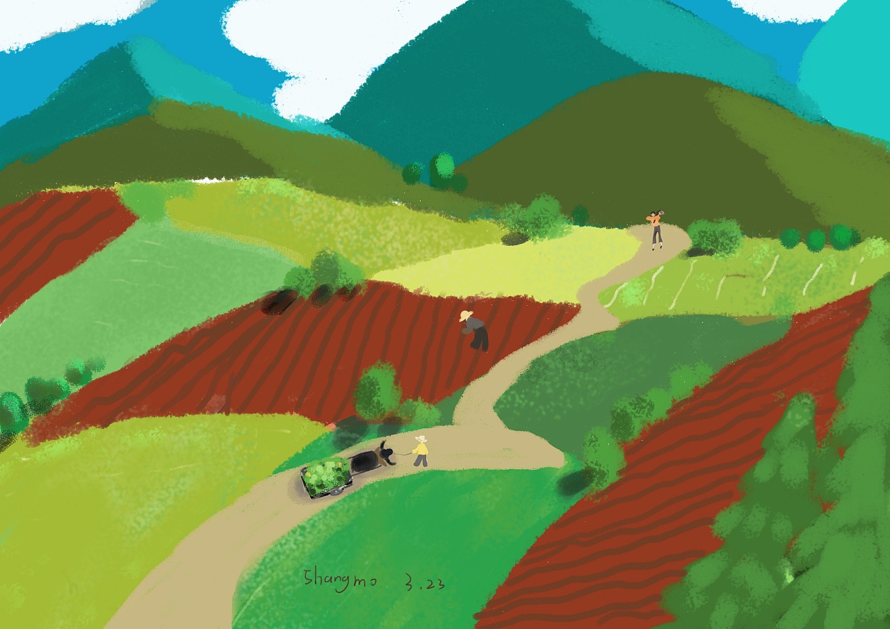 故乡的原风景|插画|商业插画|尚末 - 原创作品 - 站酷 (zcool)