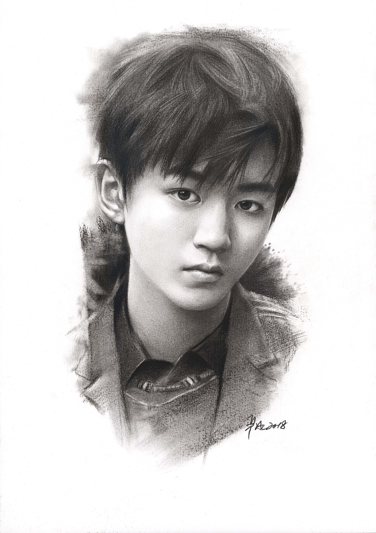 严冰《明星素描合辑》|纯艺术|绘画|二水art_原创作品-站酷zcool