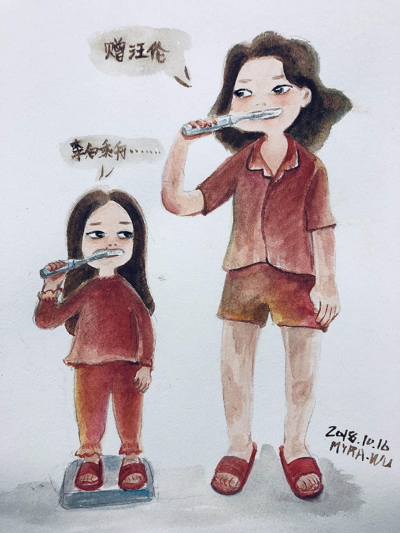 秋季水彩小图几张（图ZMTMxODkwMDAw） - 创作习作 - 站酷设计师麦拉和墨原创素材 - 站酷ZCOOL