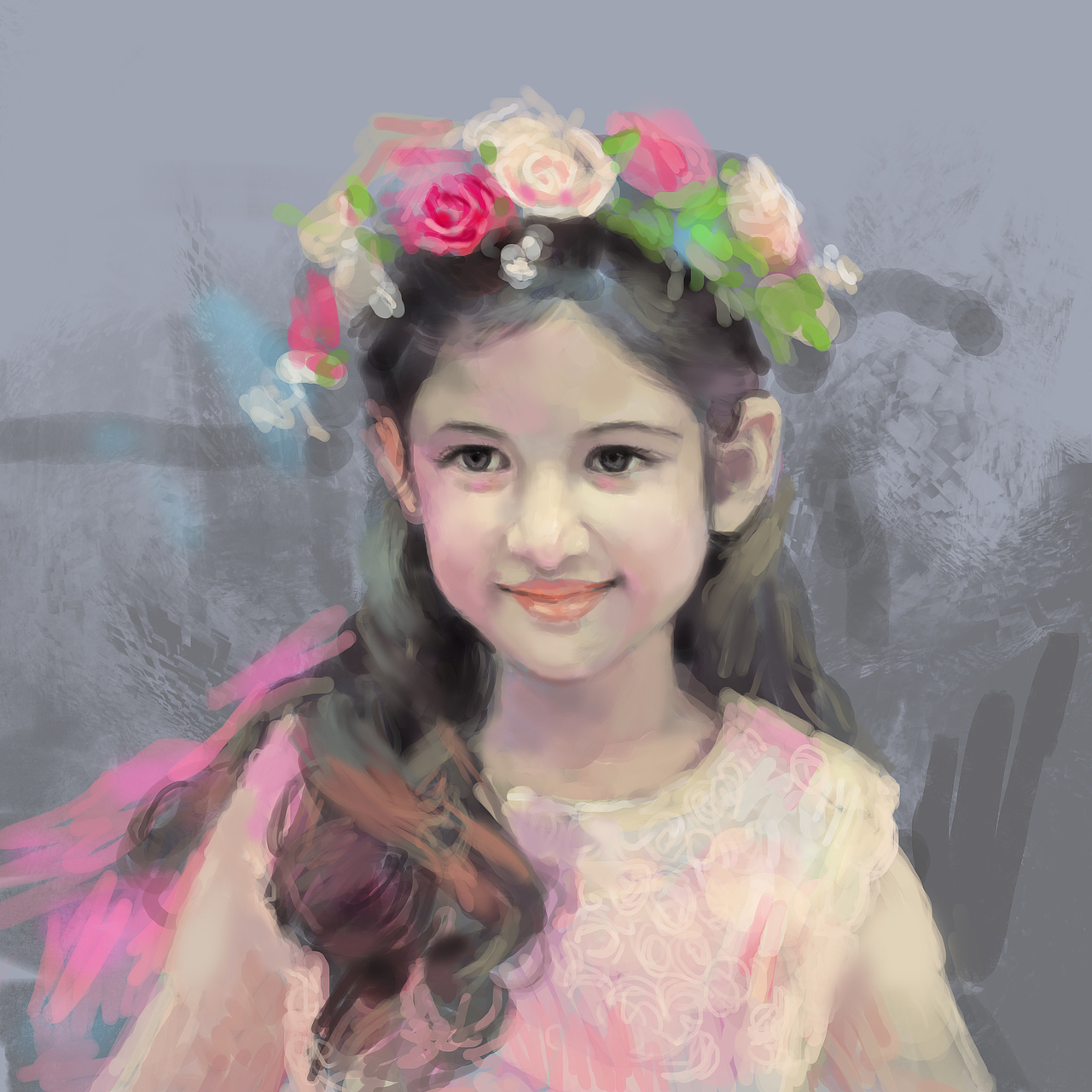 小萝莉（图ZMTA5MDIzMDcy） - 绘画 - 站酷设计师今山原创素材 - 站酷ZCOOL