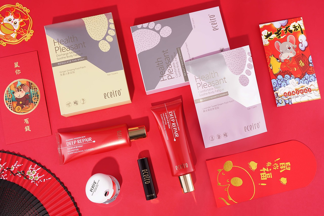 护肤品彩妆产品摄影丨喜庆热闹场景创意拍摄布景摆拍（图ZMjE5NTE4Mzcy） - 产品摄影 - 站酷设计师Linsey_玲子原创素材 - 站酷ZCOOL