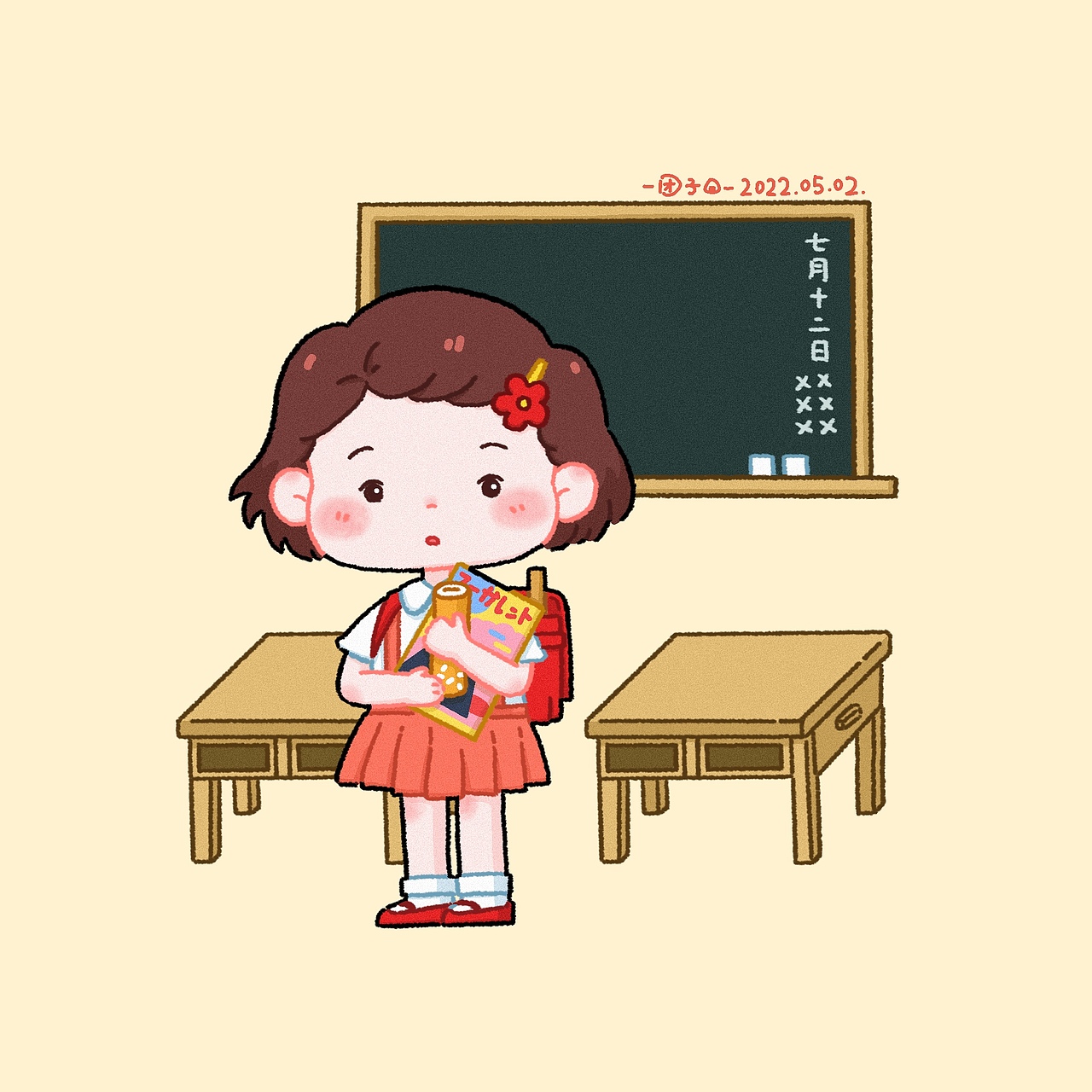 宫崎骏动画小插画练习-岁月的童话