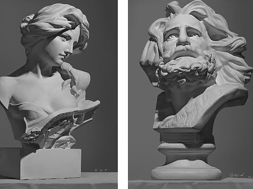 基础班素描阶段练习——素描绘画