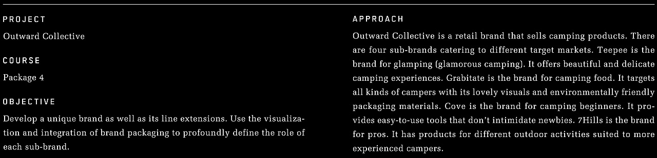Outward Collective 户外露营品牌包装设计