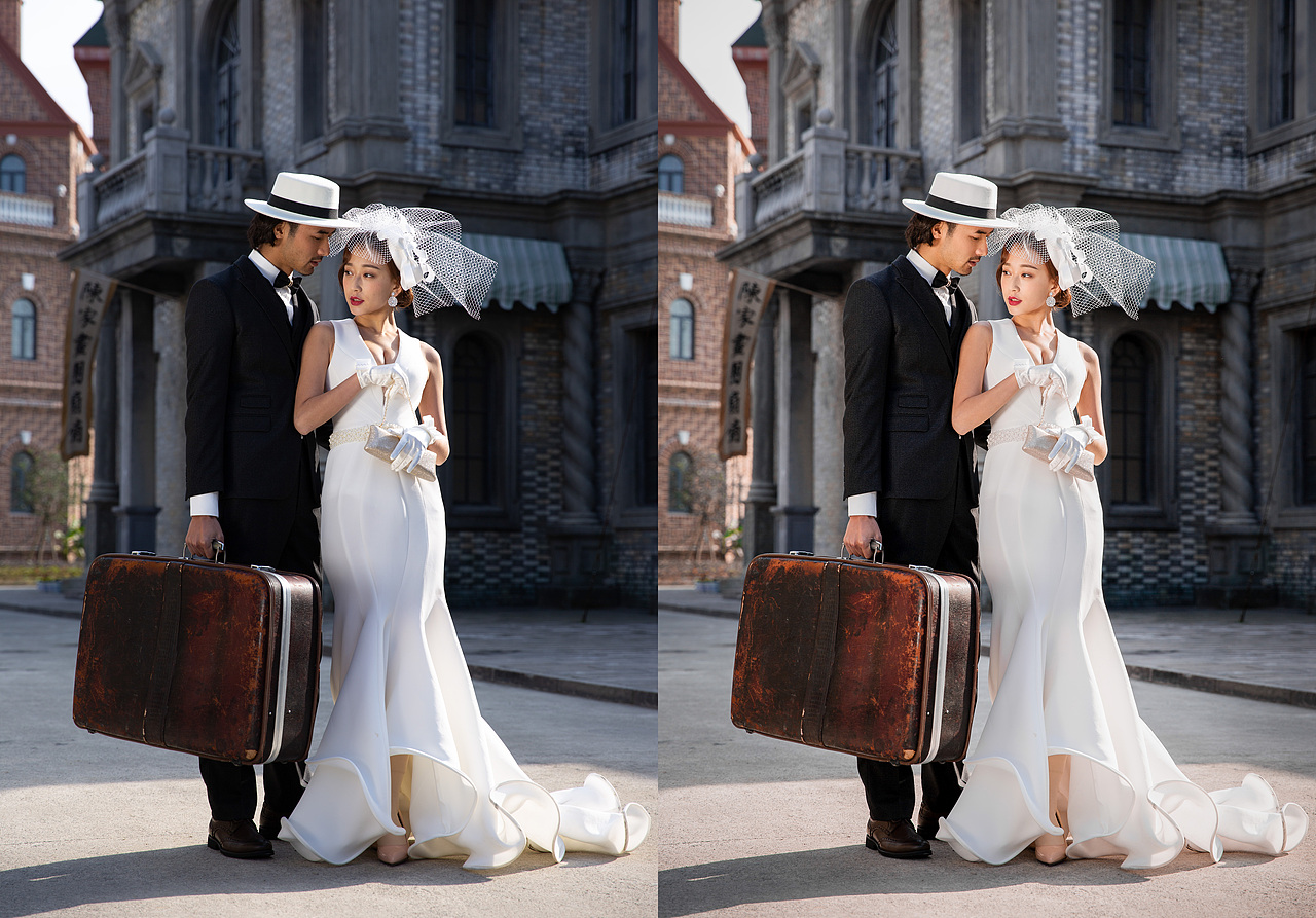 婚纱调色练习（图ZMTgzODkyODI4） - 修图/后期 - 站酷设计师龙泉山小魔王原创素材 - 站酷ZCOOL