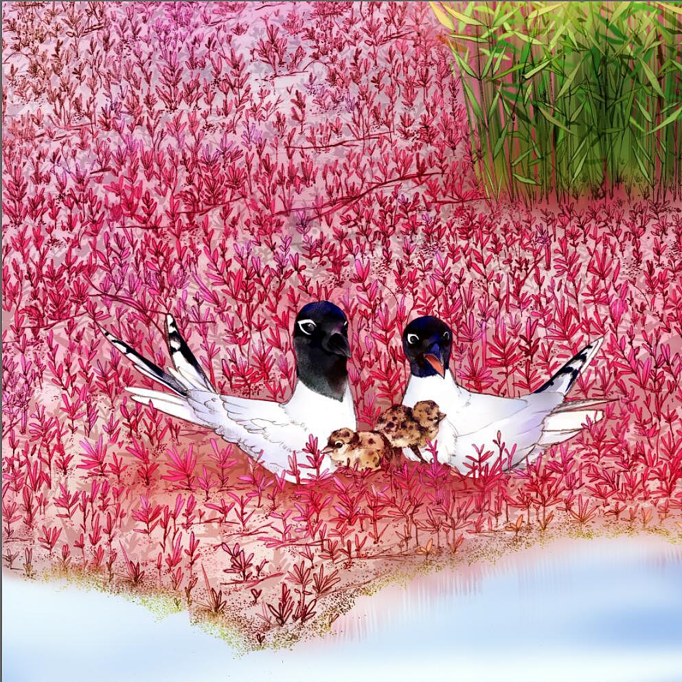 紅海灘之圓境印象（圖ZODI0MDQxNjA=） - 藝術(shù)插畫 - 站酷設(shè)計師米果migour原創(chuàng)素材 - 站酷ZCOOL