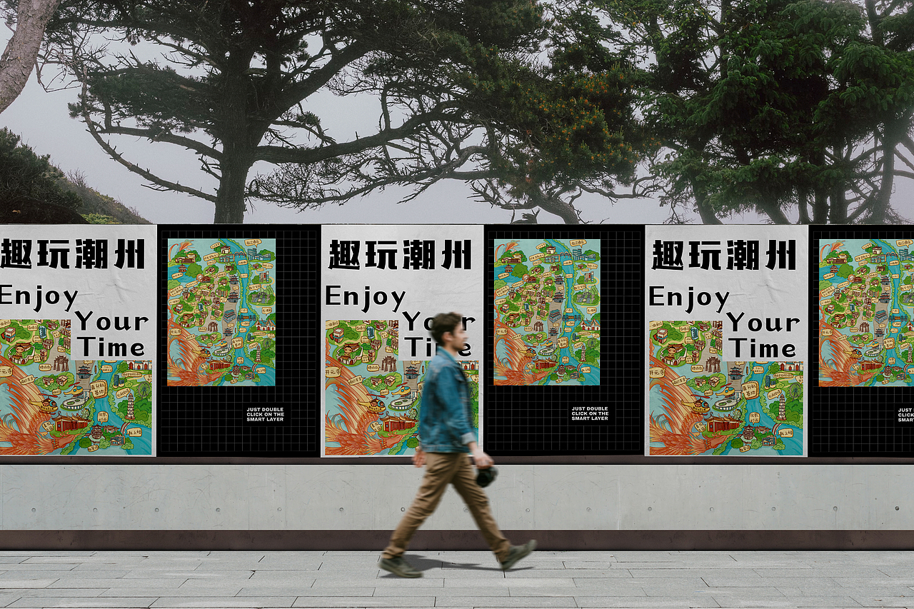 潮州古城｜手绘地图｜插画延展｜文创周边（图ZMzczMDkwMTI4） - 商业插画 - 站酷设计师黄一一Stacy原创素材 - 站酷ZCOOL