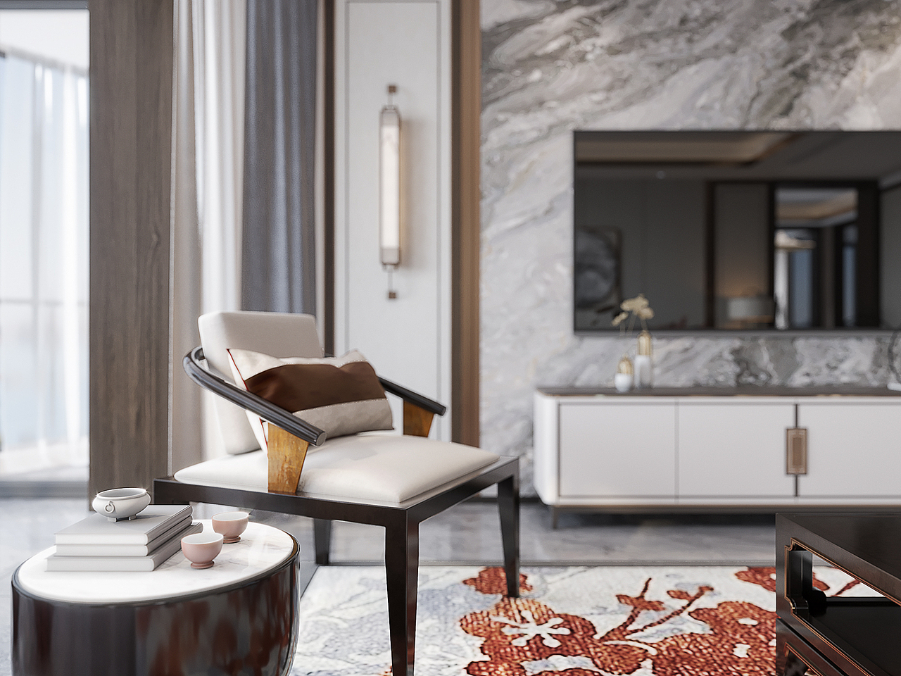 新中式（图ZMjU4NTkxMTA4） - 家装设计 - 站酷设计师Y_Z_LING原创素材 - 站酷ZCOOL