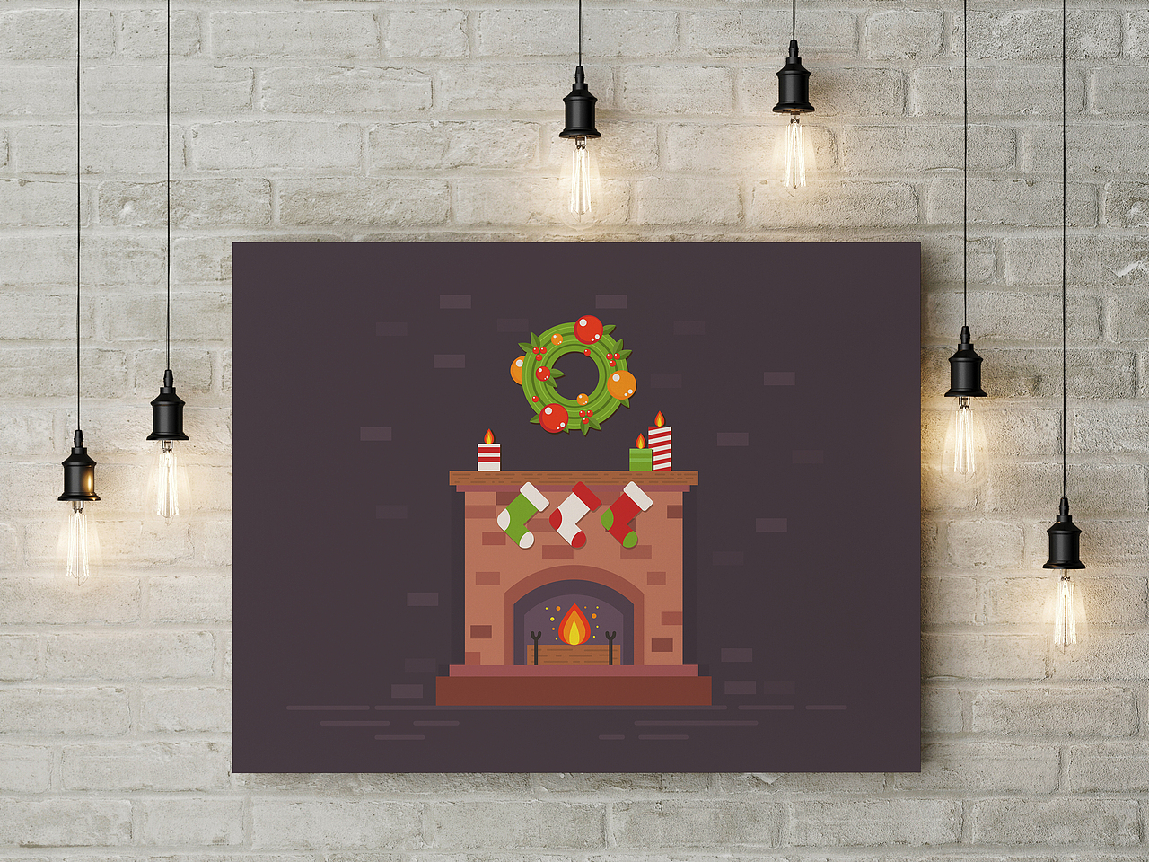圣诞壁炉