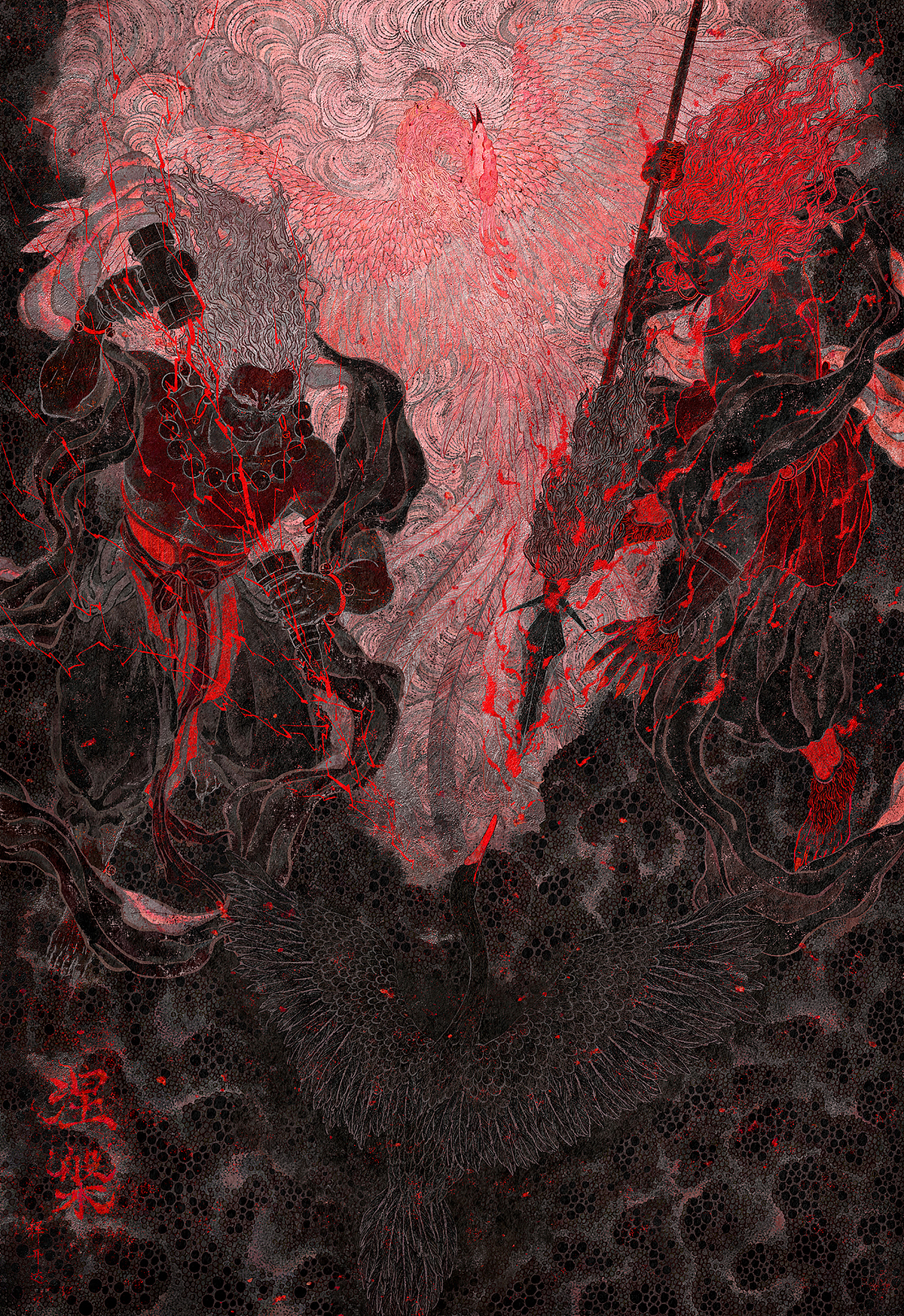 『涅盘』|插画|商业插画|释开达_原创作品-站酷zcool