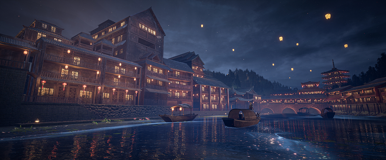 《Ancient Building》虛幻5 古风游戏场景（图ZMjgxNDk4NDQ4） - 场景 - 站酷设计师JunejayTam原创素材 - 站酷ZCOOL