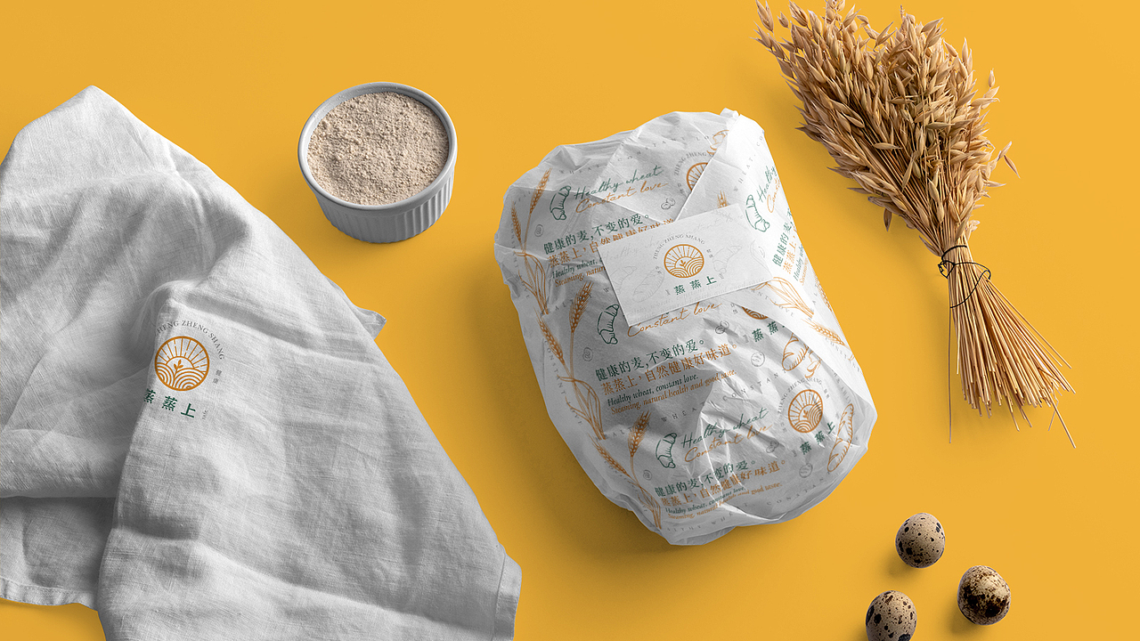 蒸蒸上 | 面包店品牌设计（图ZMjg2MzM3MTA4） - 品牌 - 站酷设计师空白格_Design原创素材 - 站酷ZCOOL