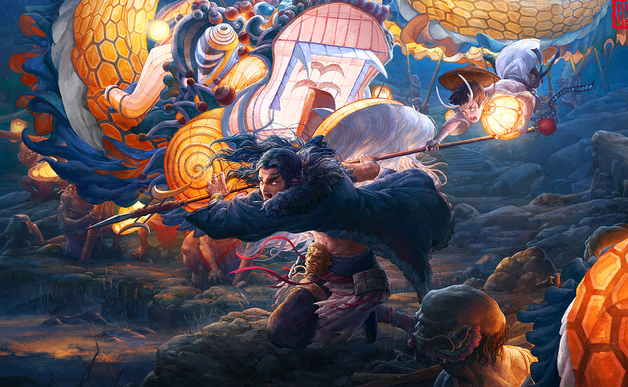 《楚歌》龙夜·邪马祭祀会（图ZMjU4ODk0NzYw） - 游戏原画 - 站酷设计师徐子晖cicman原创素材 - 站酷ZCOOL