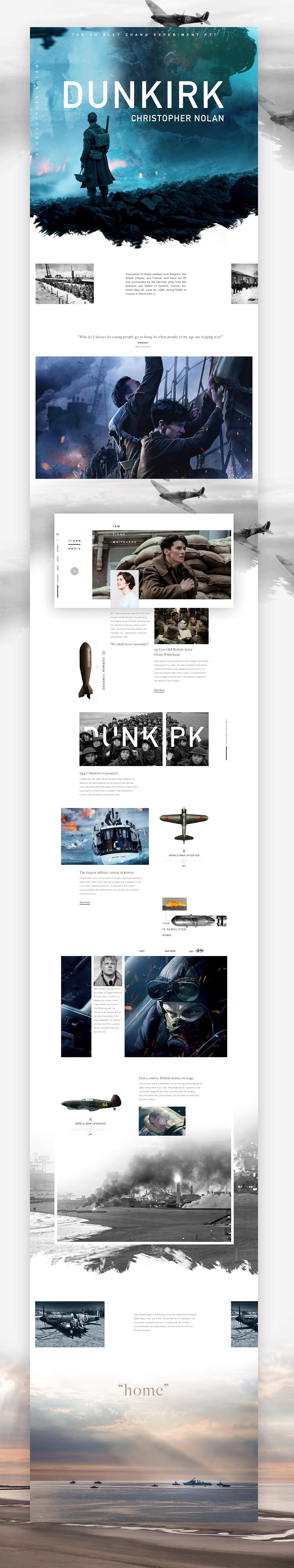 敦刻爾克 web Practice（圖ZOTEyMzU1MzI=） - 其他網(wǎng)頁 - 站酷設(shè)計師張啵兒原創(chuàng)素材 - 站酷ZCOOL