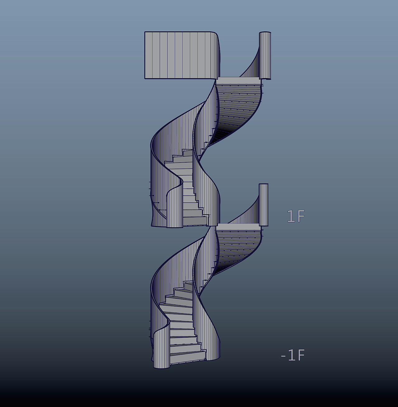 卡素金属美学：旋转楼梯深化设计（图ZMTc3MTE5NzUy） - 建筑/空间 - 站酷设计师卡素金属美学原创素材 - 站酷ZCOOL